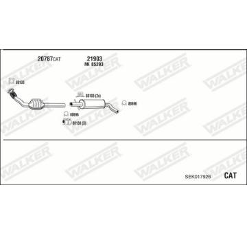 Výfukový systém WALKER SEK017926