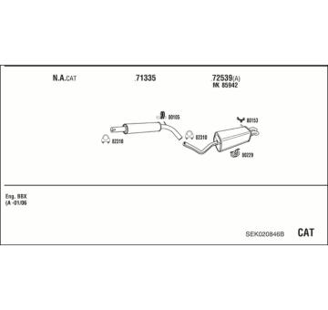 Výfukový systém WALKER SEK020846B