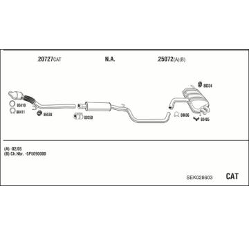 Výfukový systém WALKER SEK028603
