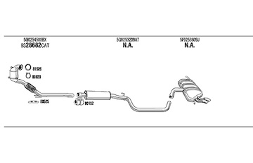 Výfukový systém WALKER SEK029725