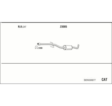 Výfukový systém WALKER SEK033677