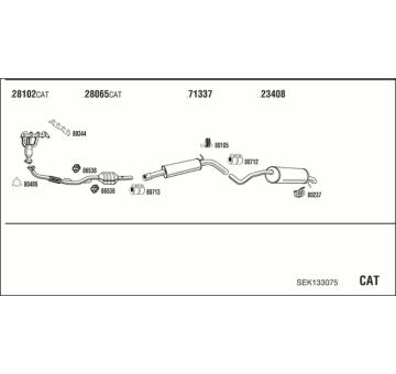 Výfukový systém WALKER SEK133075