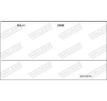 Výfukový systém WALKER SEK139734