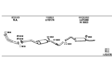Výfukový systém WALKER SK60004