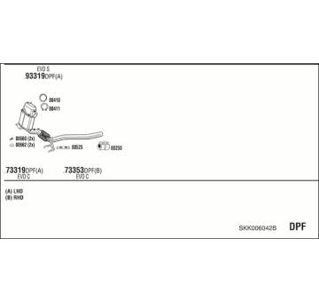 Výfukový systém WALKER SKK006042B