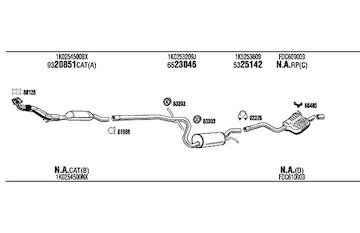 Výfukový systém WALKER SKK017973A