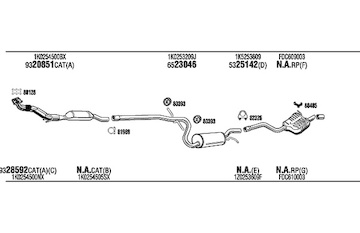 Výfukový systém WALKER SKK017973B