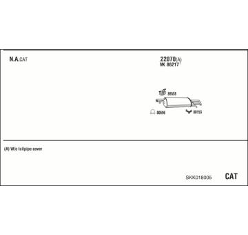 Výfukový systém WALKER SKK018005