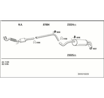 Výfukový systém WALKER SKK019229