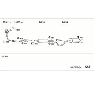 Výfukový systém WALKER SKK023243A