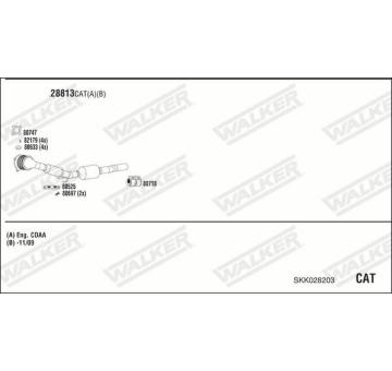 Výfukový systém WALKER SKK028203