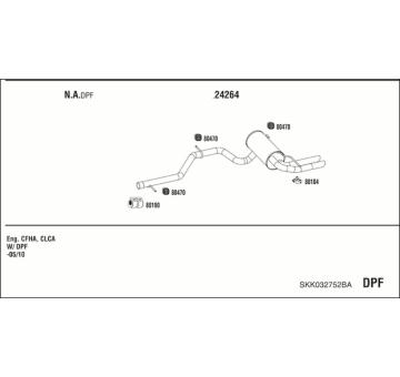 Výfukový systém WALKER SKK032752BA