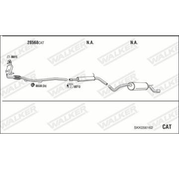 Výfukový systém WALKER SKK056162
