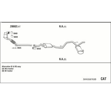 Výfukový systém WALKER SKK058763B