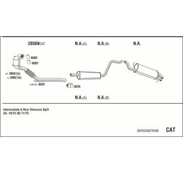 Výfukový systém WALKER SKK058764B