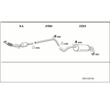 Výfukový systém WALKER SKK133129