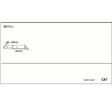 Výfukový systém WALKER SMH14661