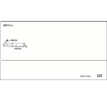 Výfukový systém WALKER SMH17563