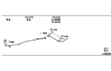 Výfukový systém WALKER SU10110