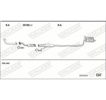 Výfukový systém WALKER SZ40004