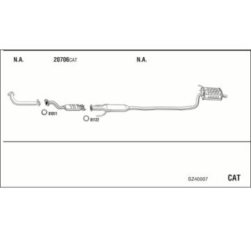 Výfukový systém WALKER SZ40007
