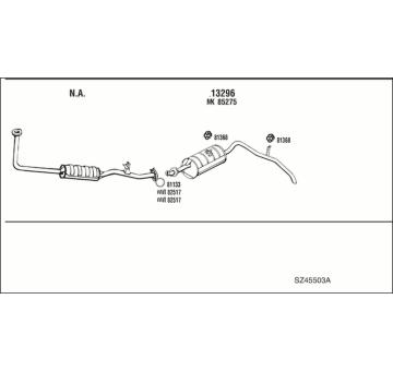 Výfukový systém WALKER SZ45503A
