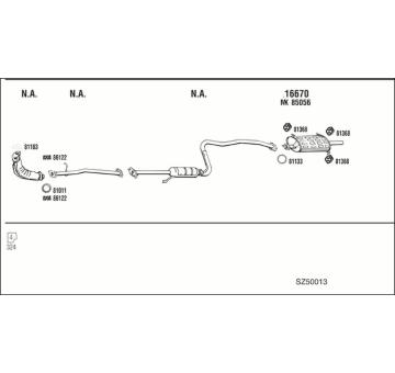Výfukový systém WALKER SZ50013