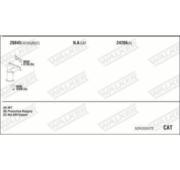 Výfukový systém WALKER SZK032072
