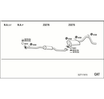 Výfukový systém WALKER SZT17870