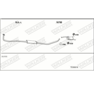 Výfukový systém WALKER TO30619