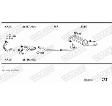 Výfukový systém WALKER TO50650