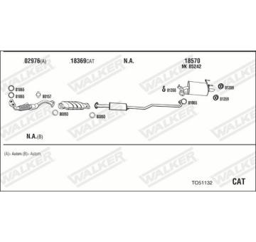Výfukový systém WALKER TO51132