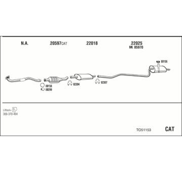 Výfukový systém WALKER TO51153