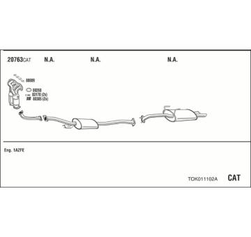 Výfukový systém WALKER TOK011102A