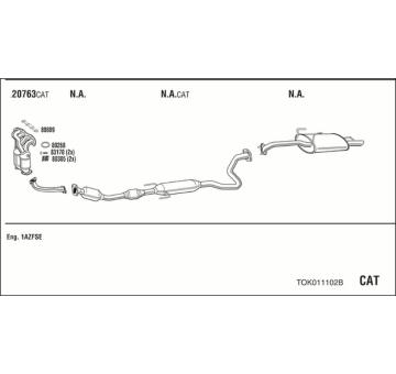 Výfukový systém WALKER TOK011102B