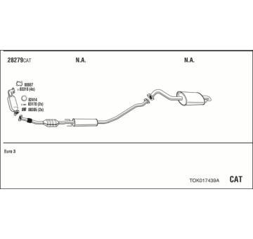 Výfukový systém WALKER TOK017439A