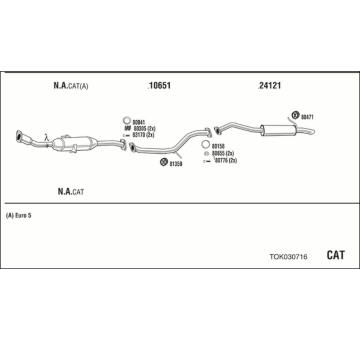 Výfukový systém WALKER TOK030716