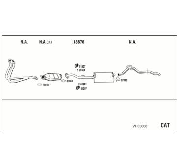 Výfukový systém WALKER VH85000
