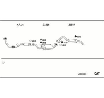 Výfukový systém WALKER VH85009