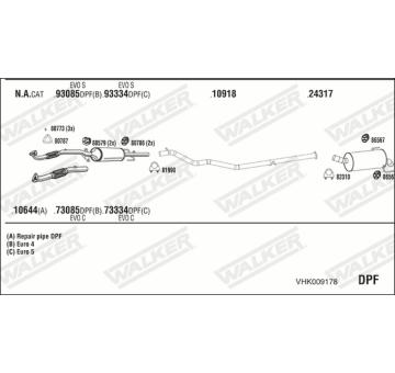 Výfukový systém WALKER VHK009178