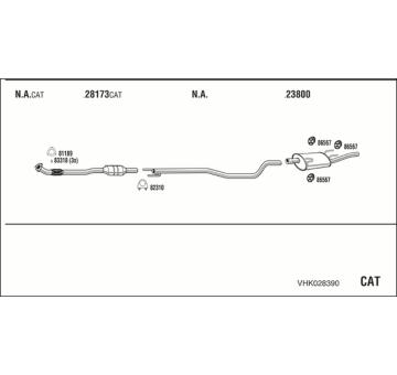 Výfukový systém WALKER VHK028390