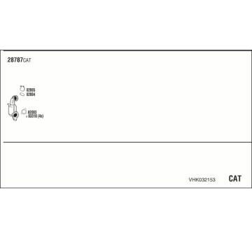 Výfukový systém WALKER VHK032153