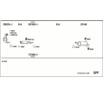 Výfukový systém WALKER VHK032154B