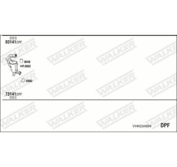 Výfukový systém WALKER VHK034894