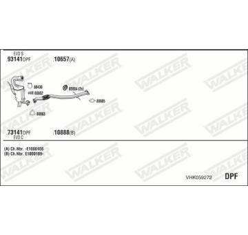 Výfukový systém WALKER VHK059272