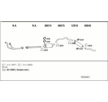 Výfukový systém WALKER VO24001