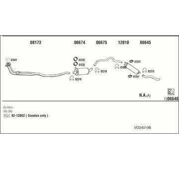Výfukový systém WALKER VO24010B