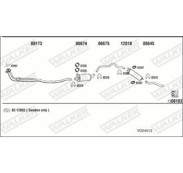 Výfukový systém WALKER VO24013