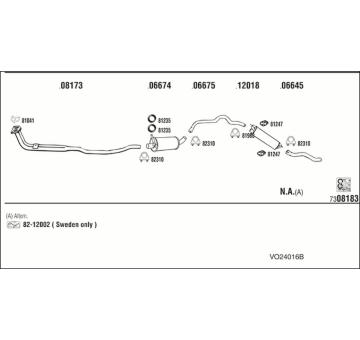 Výfukový systém WALKER VO24016B