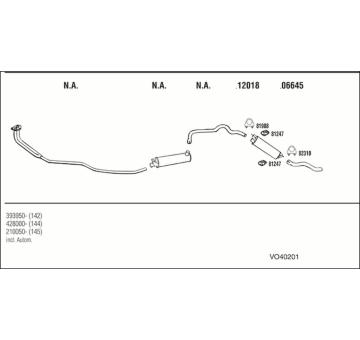 Výfukový systém WALKER VO40201